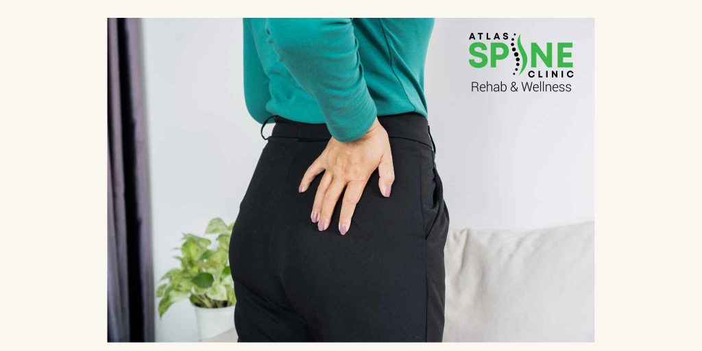 Hip joint anatomy and pelvic alignment diagram