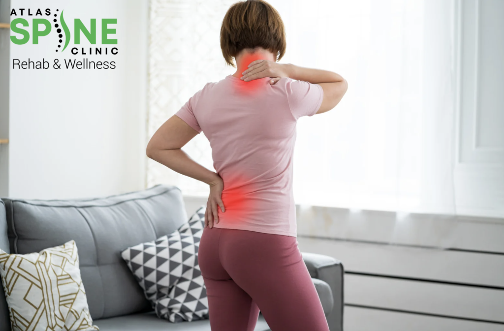 MRI scan showing lumbar spine disc changes