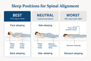 sleeping pillow support for spine